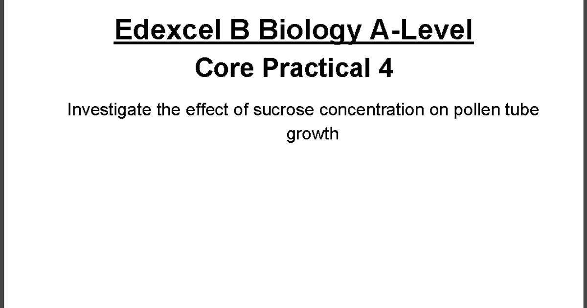 Notes practical skills edexcel b biology a level pmt education