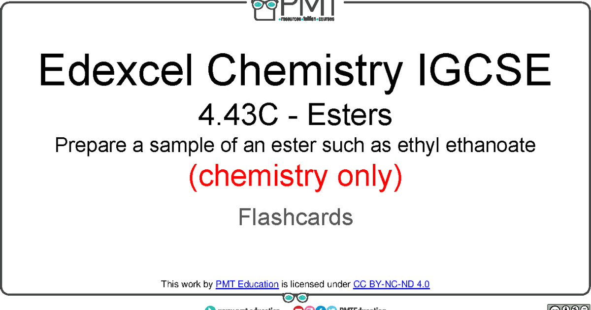 Flashcards Practical Skills Edexcel Chemistry IGCSE PMT Education