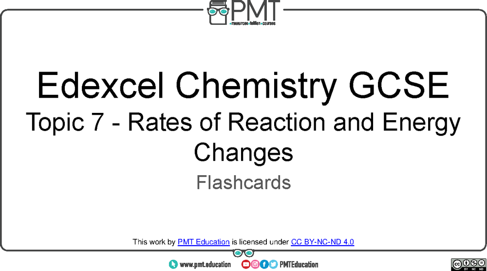 edexcel gcse chemistry flashcards pmt education